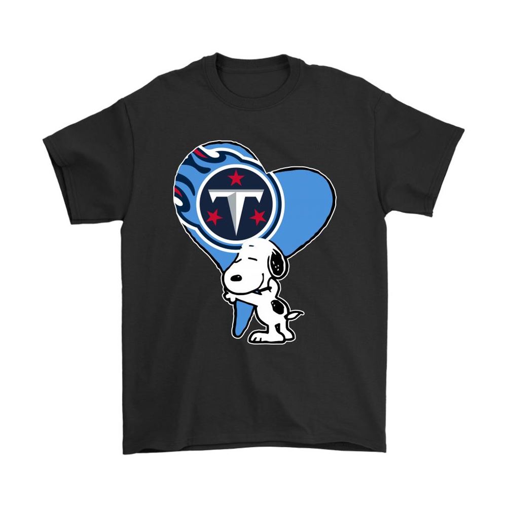 Snoopy Hugs The Tennessee Titans Heart Nfl Shirts