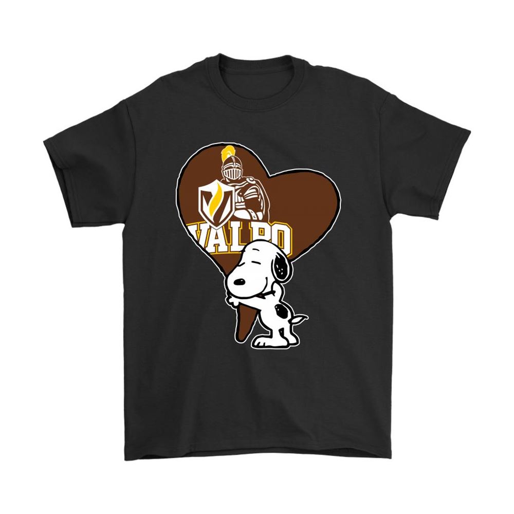 Snoopy Hugs The Valparaiso Crusaders Heart Ncaa Shirts