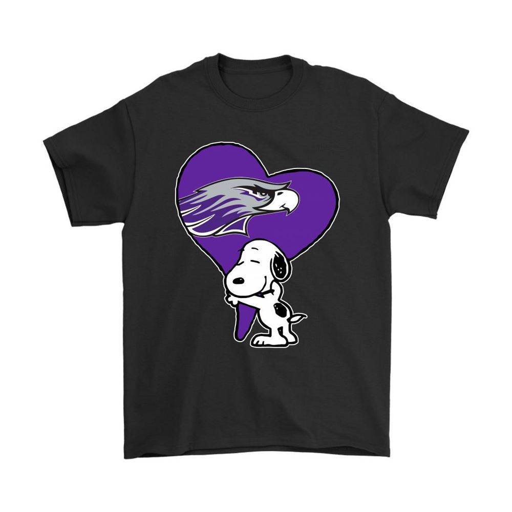 Snoopy Hugs The Wisconsin-whitewater Warhawks Heart Ncaa Shirts