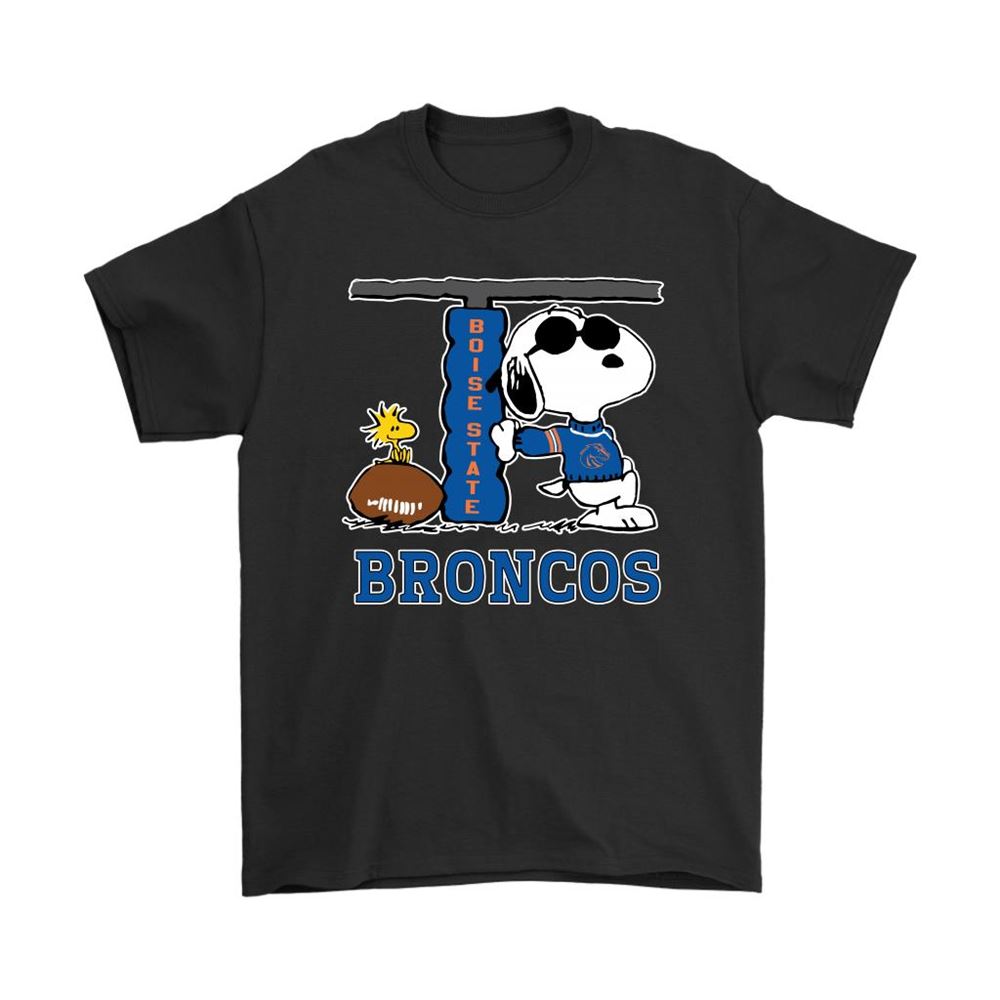 Snoopy Joe Cool And Woodstock The Boise State Broncos Ncaa Shirts