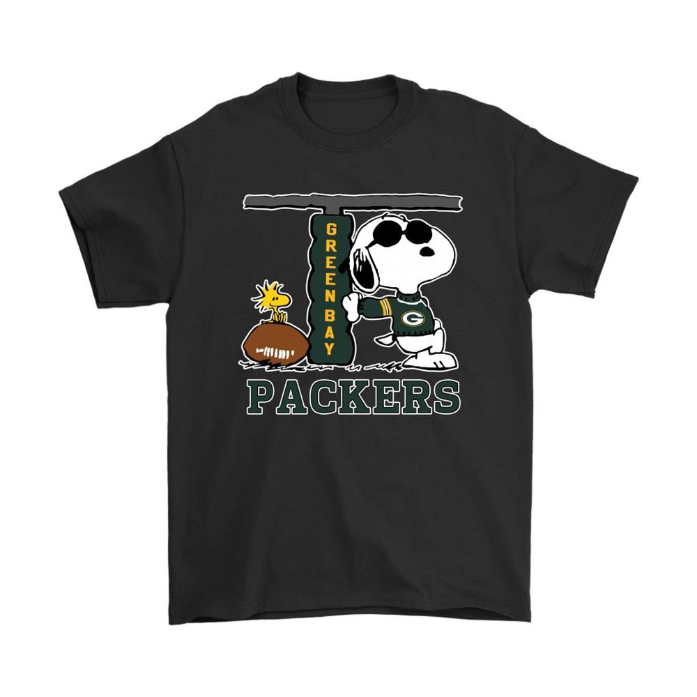 Snoopy Joe Cool And Woodstock The Green Bay Packers Nfl Shirts