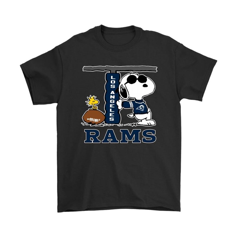 Snoopy Joe Cool And Woodstock The Los Angeles Rams Nfl Shirts