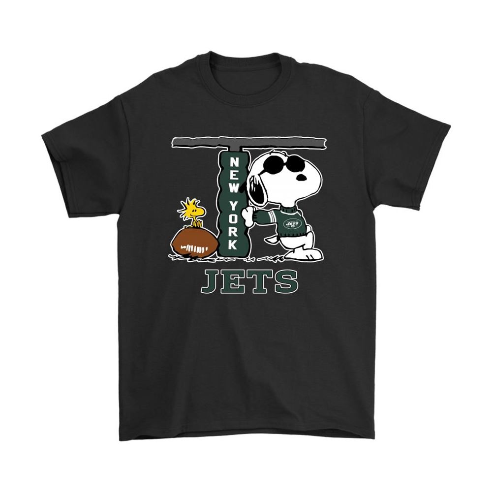 Snoopy Joe Cool And Woodstock The New York Jets Nfl Shirts