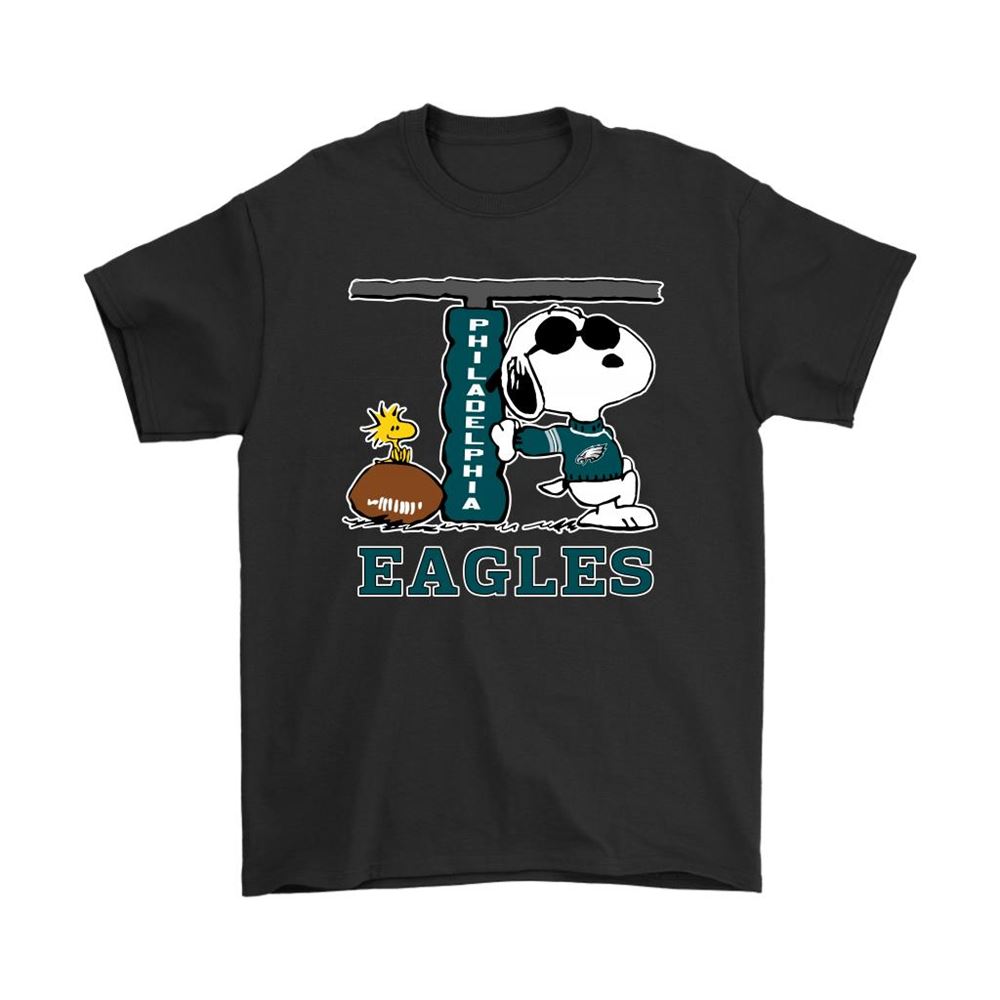 Snoopy Joe Cool And Woodstock The Philadelphia Eagles Nfl Shirts