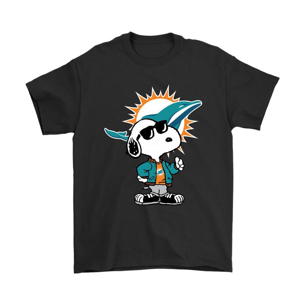 Snoopy Joe Cool To Be The Miami Dolphins Nfl Shirts