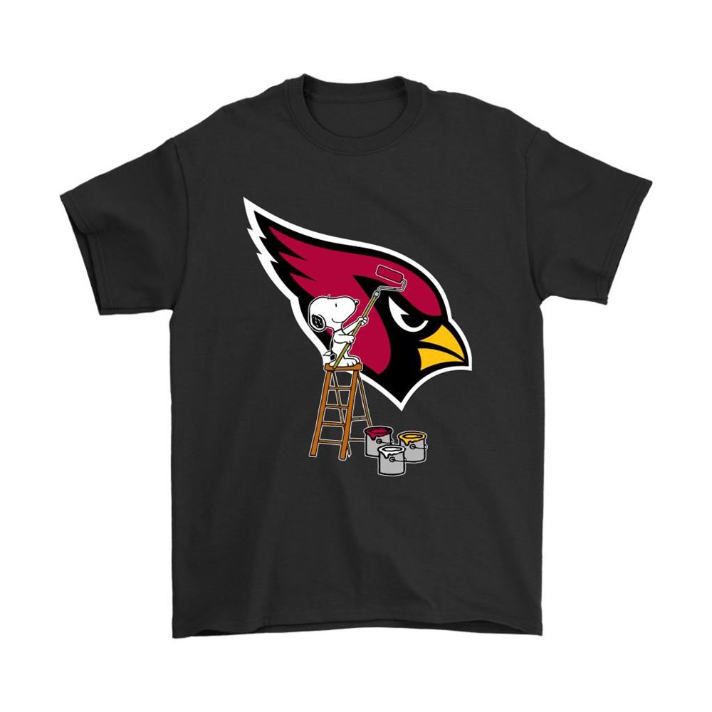 Snoopy Paints The Arizona Cardinals Logo Nfl Football Shirts