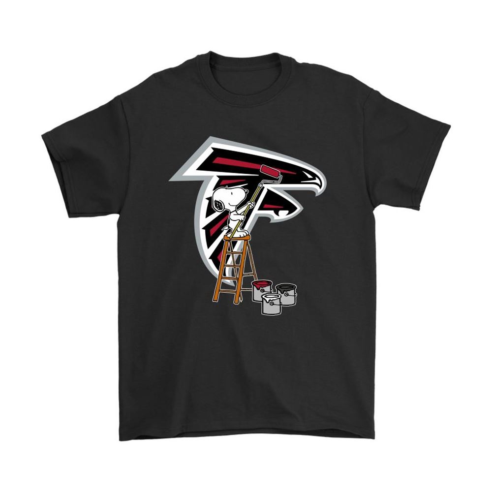 Snoopy Paints The Atlanta Falcons Logo Nfl Football Shirts