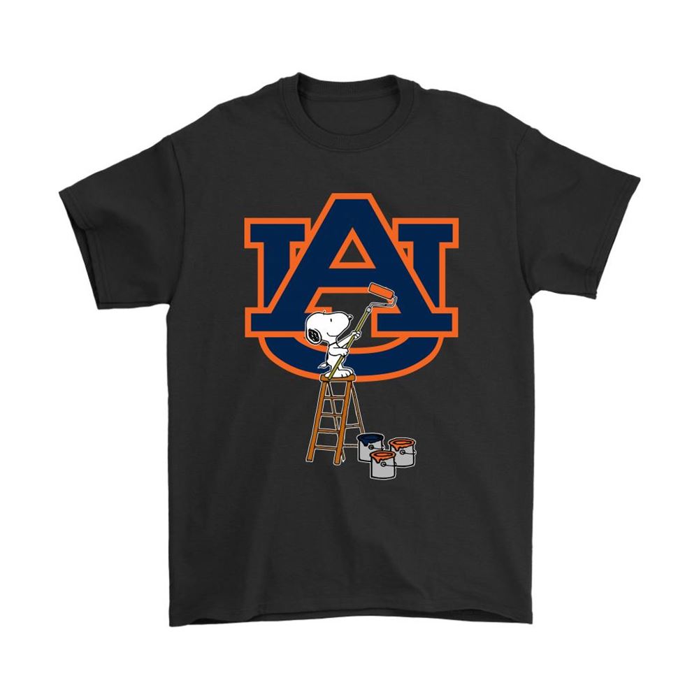 Snoopy Paints The Auburn Tigers Logo Ncaa Football Shirts