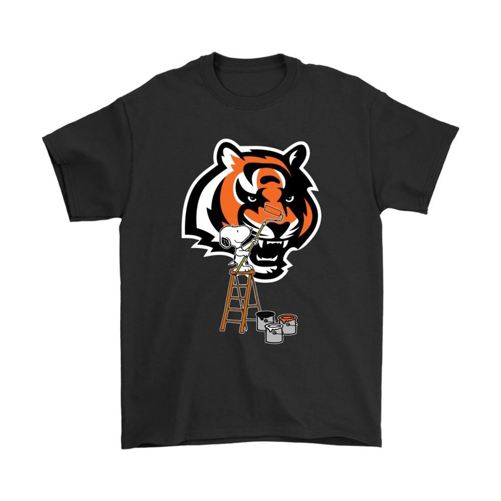 Snoopy Paints The Cincinnati Bengals Logo Nfl Football Shirts