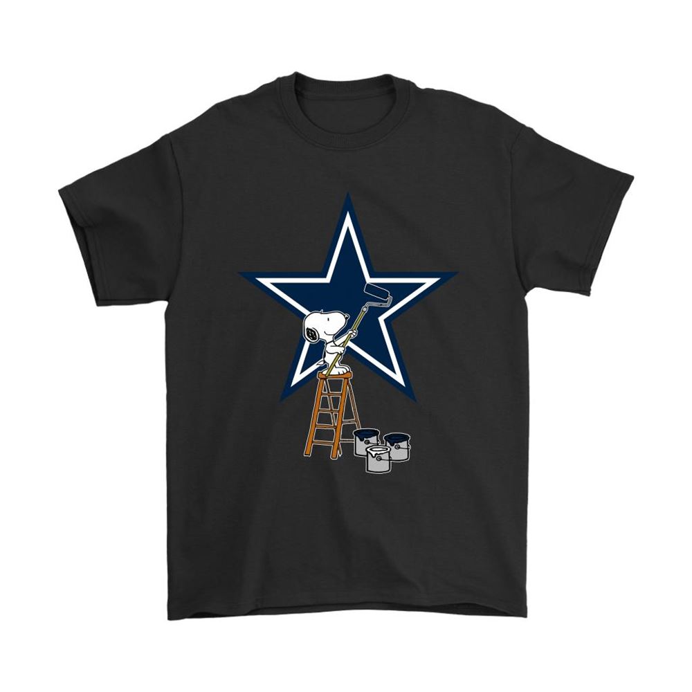 Snoopy Paints The Dallas Cowboys Logo Nfl Football Shirts