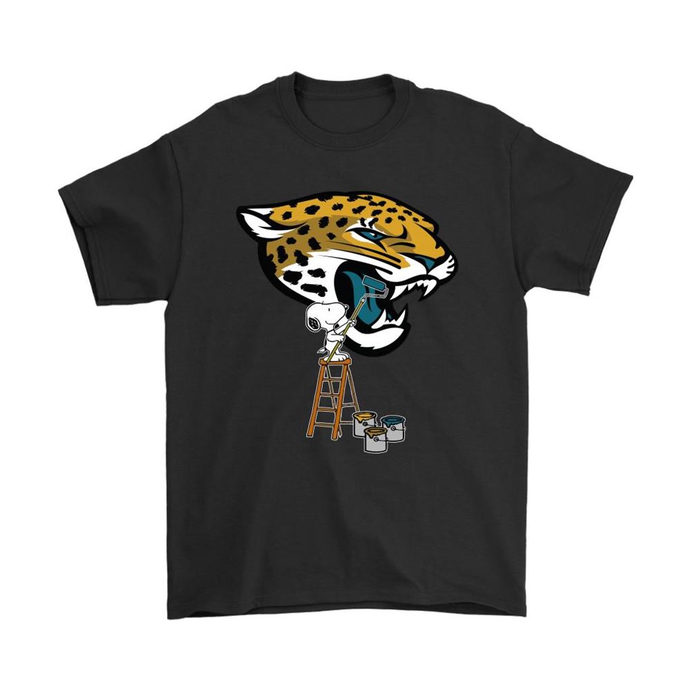 Snoopy Paints The Jacksonville Jaguars Logo Nfl Football Shirts
