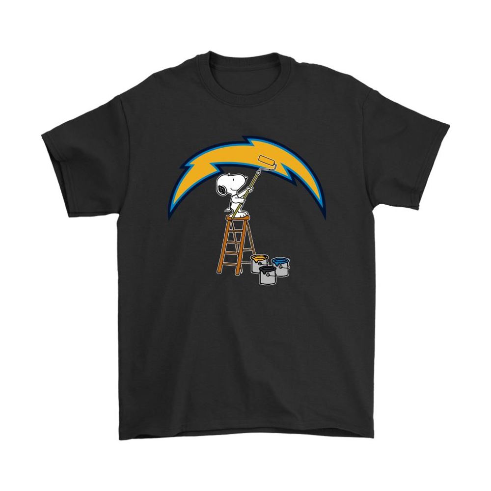 Snoopy Paints The Los Angeles Chargers Logo Nfl Football Shirts