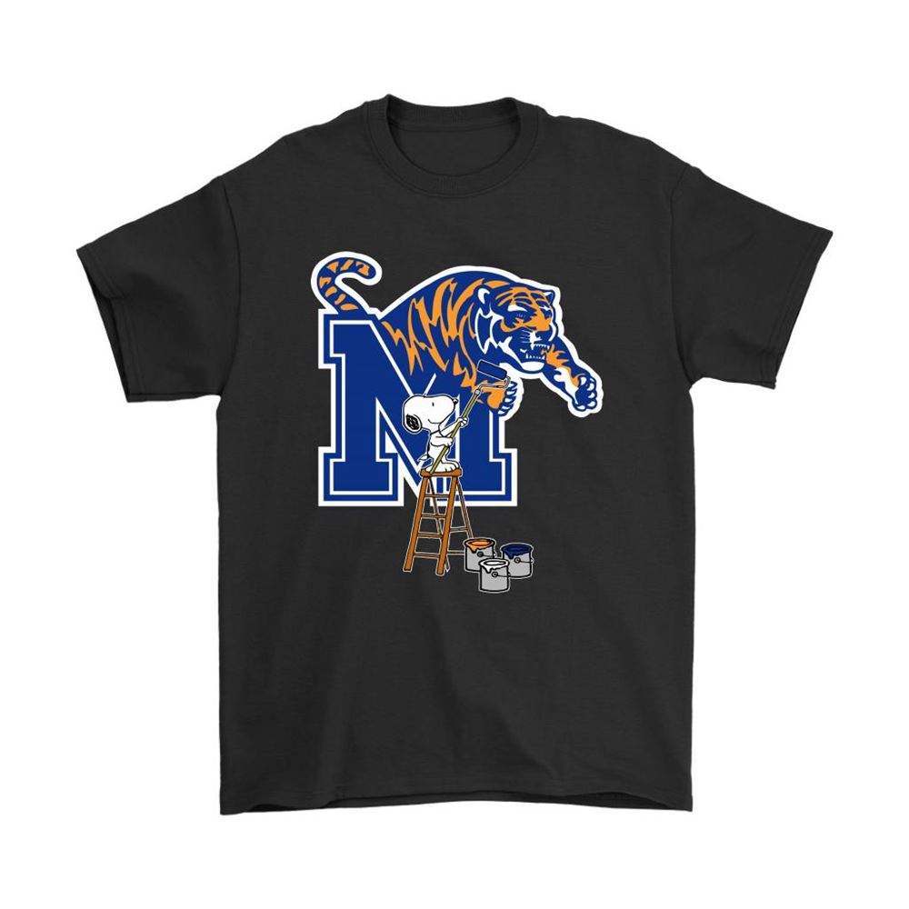 Snoopy Paints The Memphis Tigers Logo Ncaa Football Shirts
