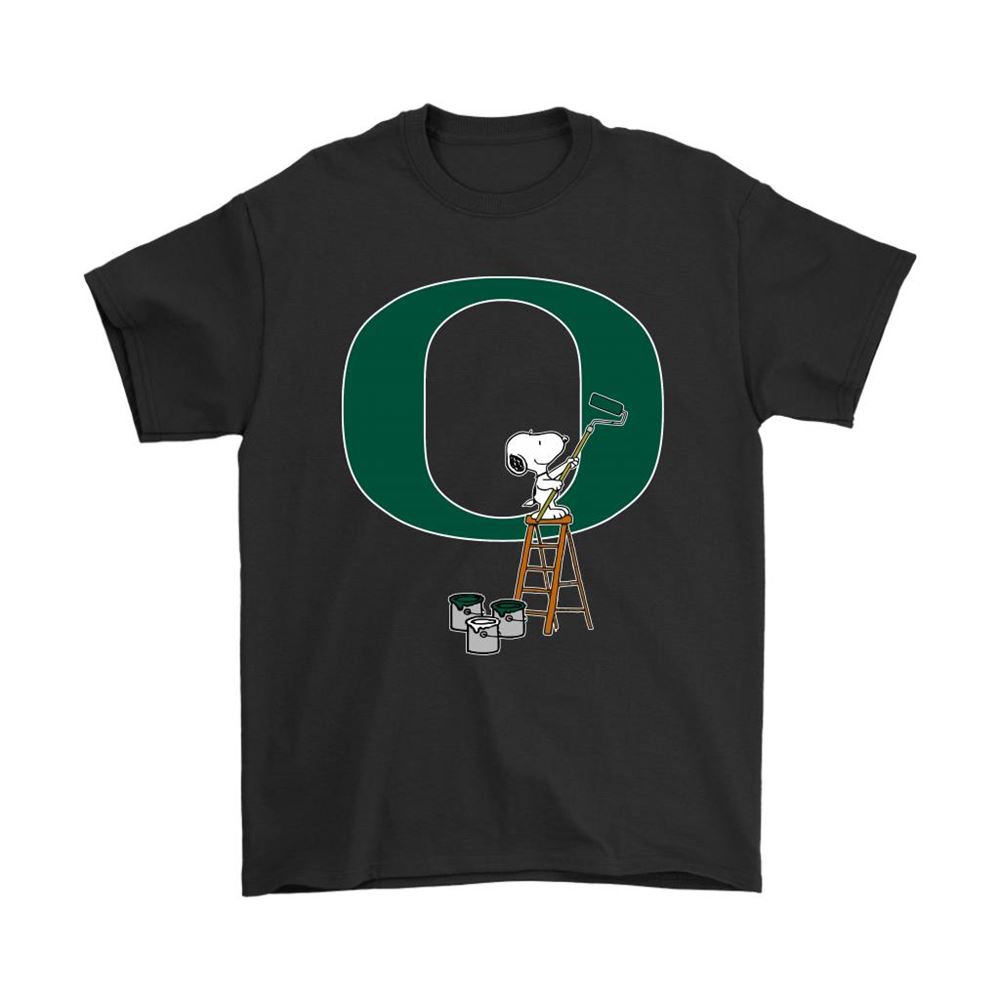 Snoopy Paints The Oregon Ducks Logo Ncaa Football Shirts