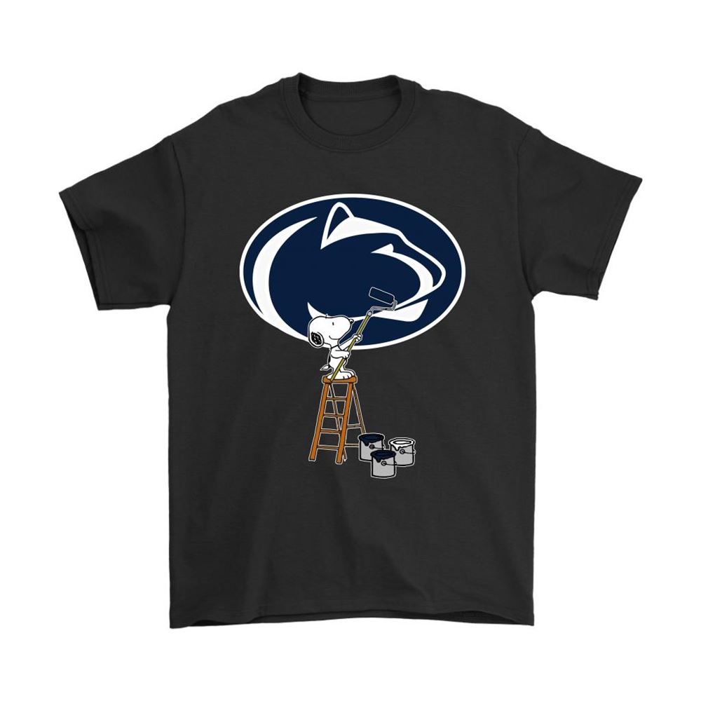 Snoopy Paints The Penn State Nittany Lions Logo Ncaa Football Shirts
