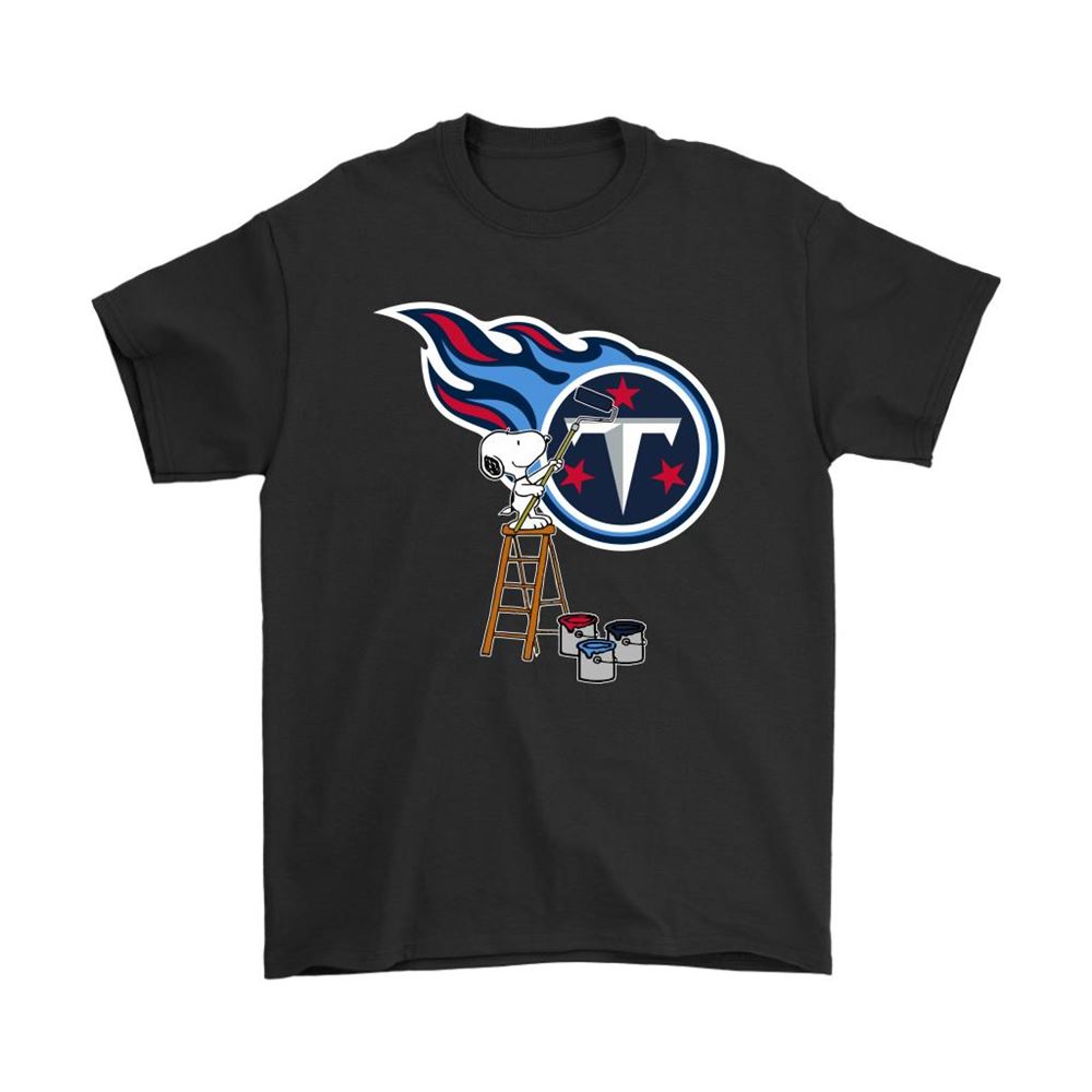Snoopy Paints The Tennessee Titans Logo Nfl Football Shirts