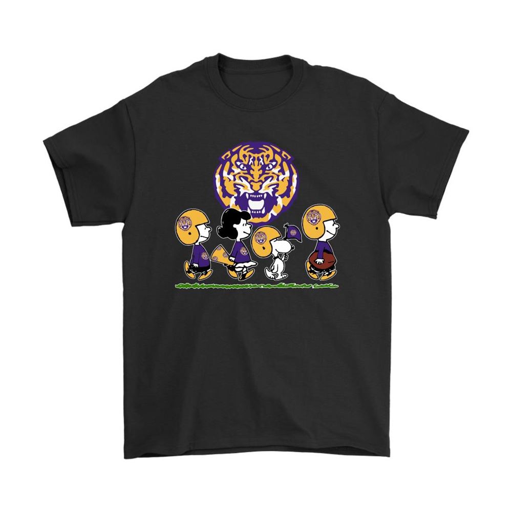 Snoopy The Peanuts Cheer For The Lsu Tigers Ncaa Shirts