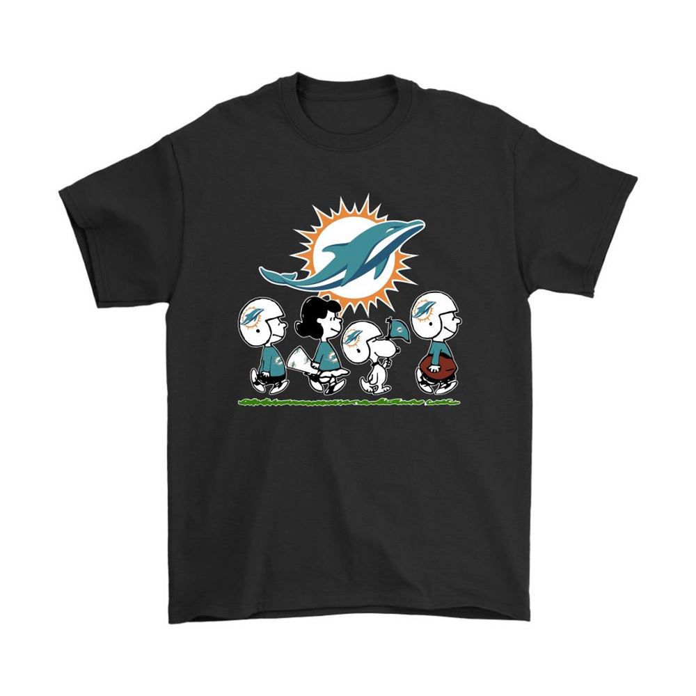 Snoopy The Peanuts Cheer For The Miami Dolphins Nfl Shirts