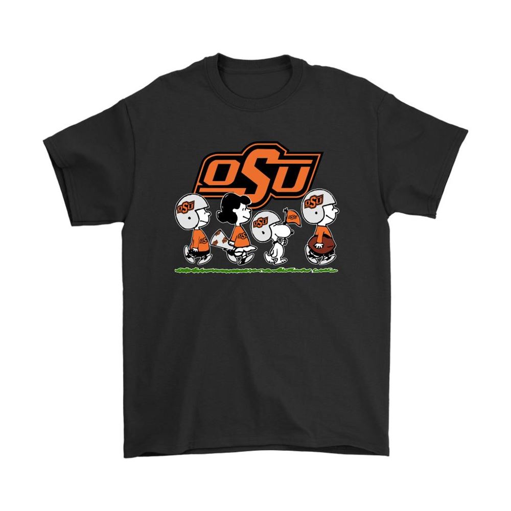 Snoopy The Peanuts Cheer For The Oklahoma State Cowboys Ncaa Shirts