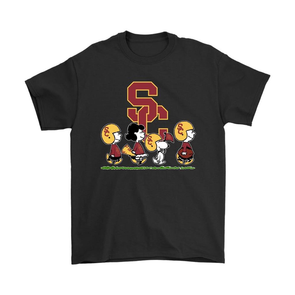 Snoopy The Peanuts Cheer For The Usc Trojans Ncaa Shirts