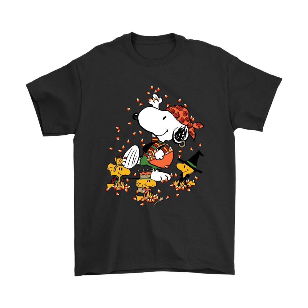 Snoopys Treat Halloween With Snoopy And Woodstocks Shirts