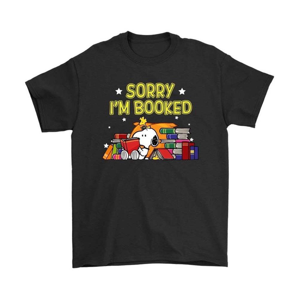 Sorry Im Booked Snoopy Reads Books Shirts