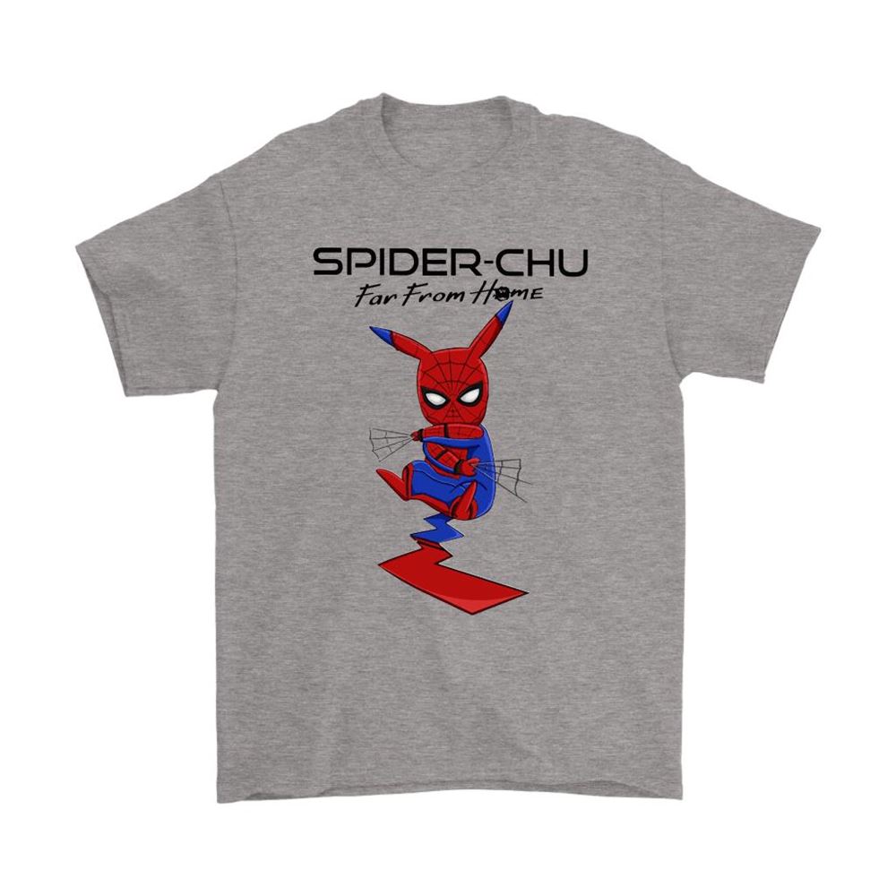 Spider Chu Far From Home Spider-man Pokemon Pikachu Mashup Shirts