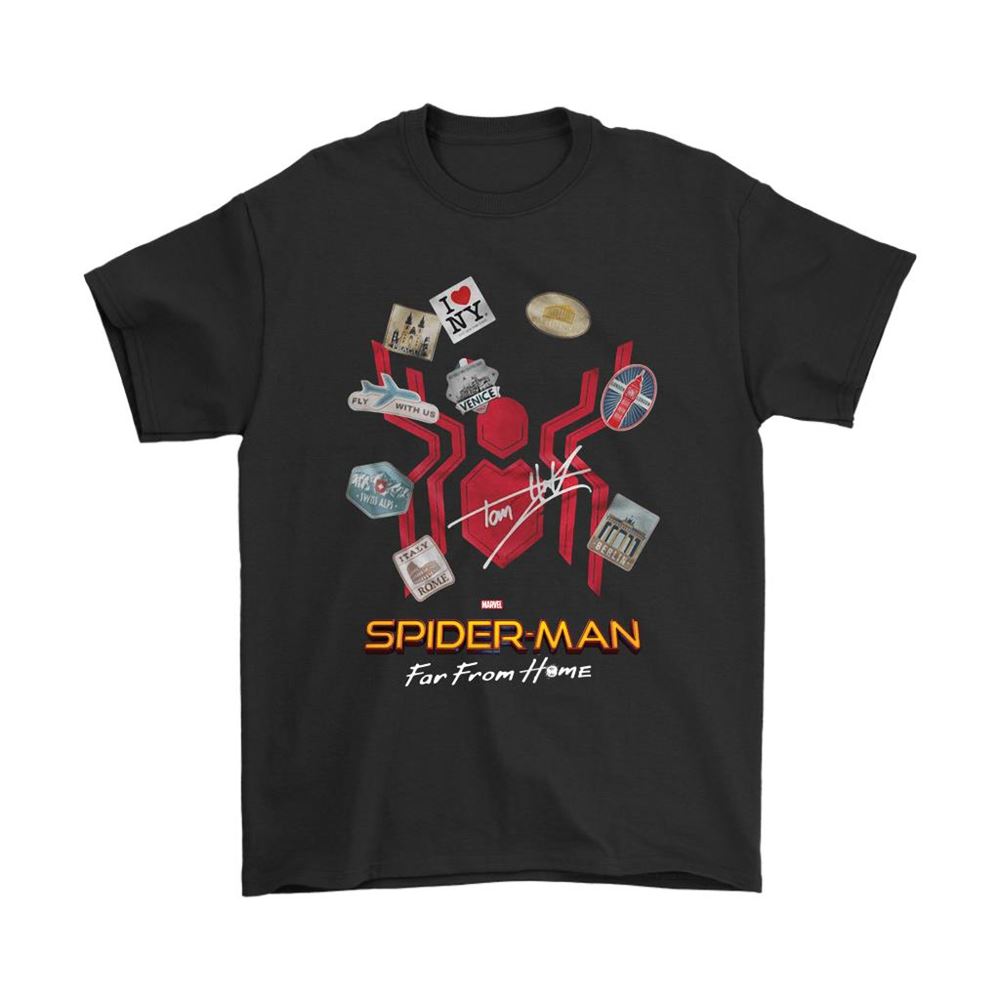 Spider-man Far From Home Travel Around The World Signature Shirts