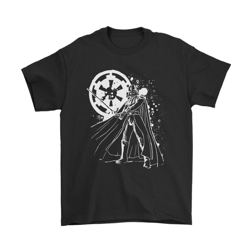 Splatted Background Darth Vader Imperial Logo Star Wars Shirts