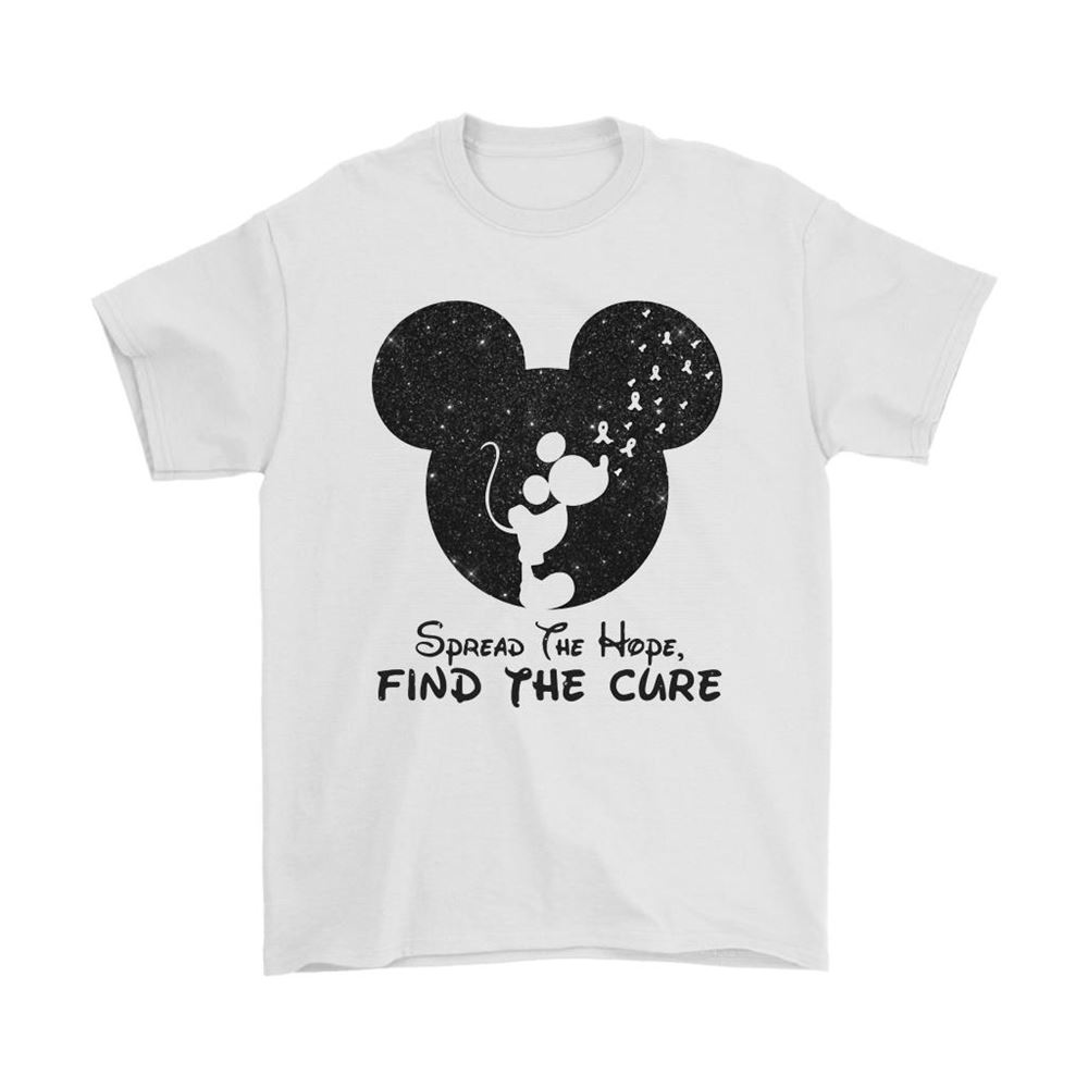 Spread The Hope Find The Cure Mickey Mouse Cancer Awareness Shirts