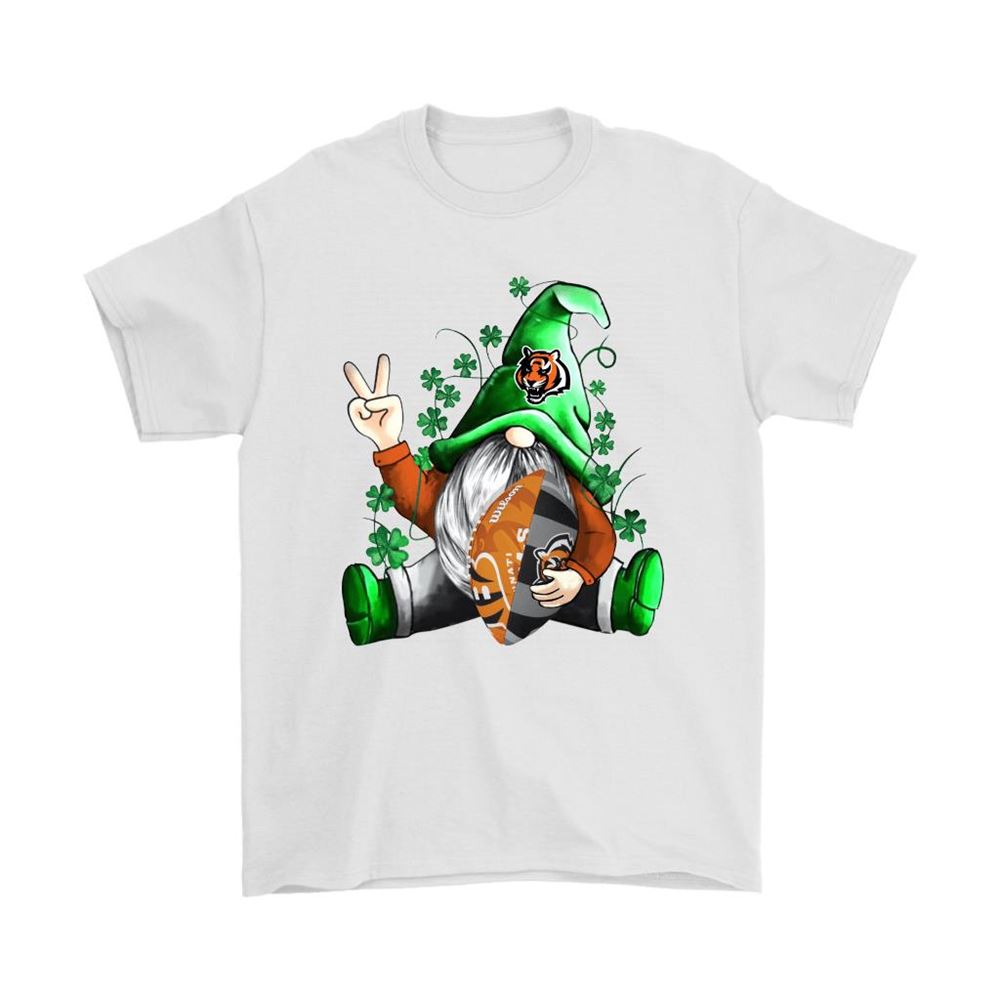 St Patrick Gnome Hugs Cincinnati Bengals Football Nfl Shirts