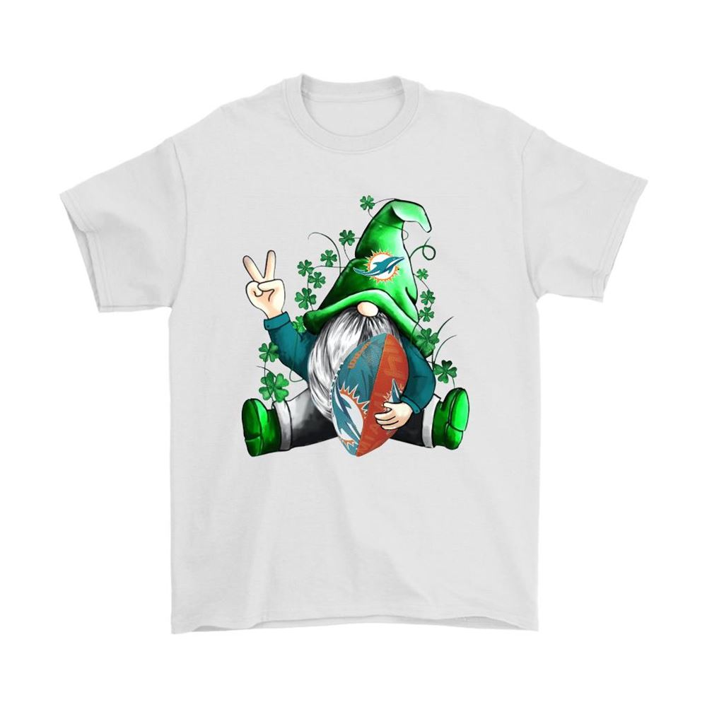 St Patrick Gnome Hugs Miami Dolphins Football Nfl Shirts