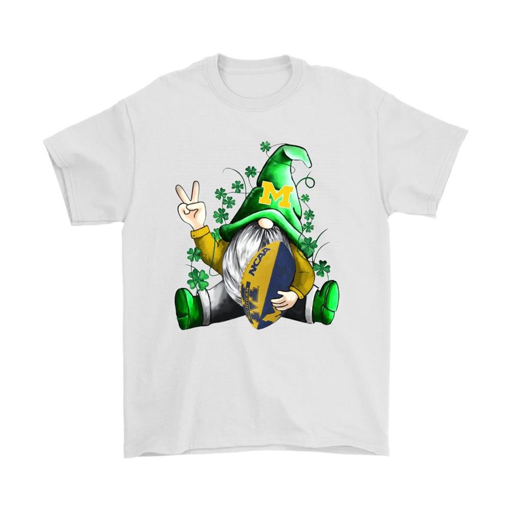 St Patrick Gnome Hugs Michigan Wolverines Football Ncaa Shirts