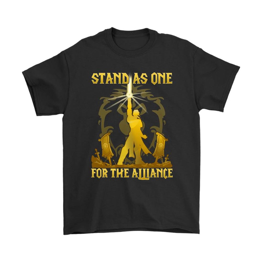 Stand As One For The Alliance Anduin Wrynn World Of Warcraft Shirts
