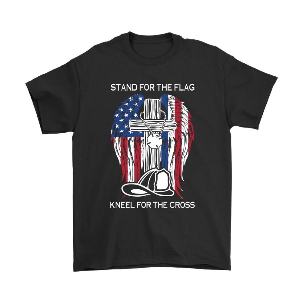 Stand For The Flag Kneel For The Cross American Veteran Shirts