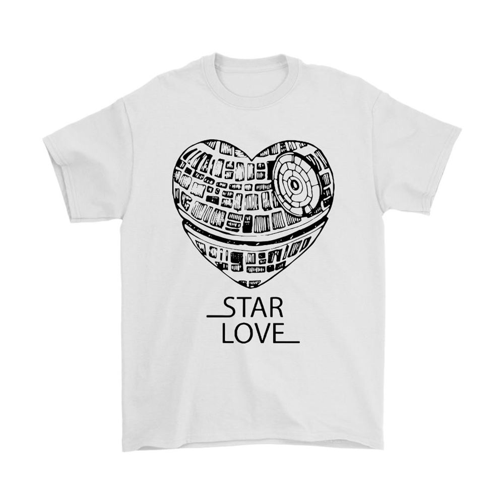 Star Love Heartshape Death Star Star Wars Shirts