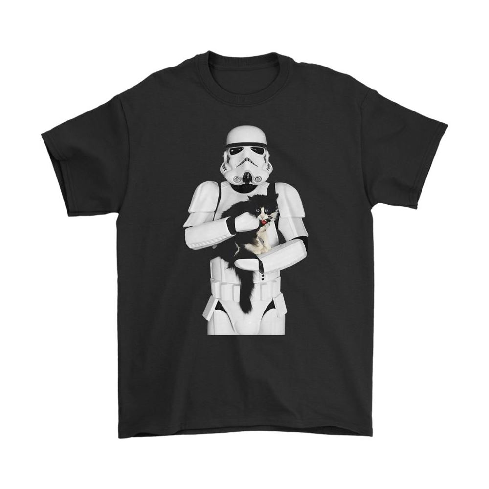 Star Wars Stormtrooper Holding A Cat Shirts