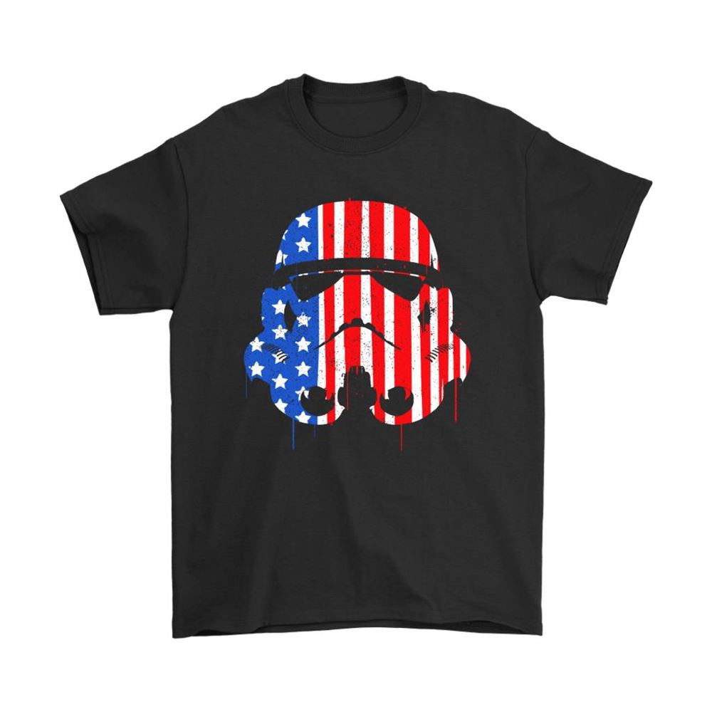 Star Wars Stormtrooper Mask Paint The America Flag Shirts