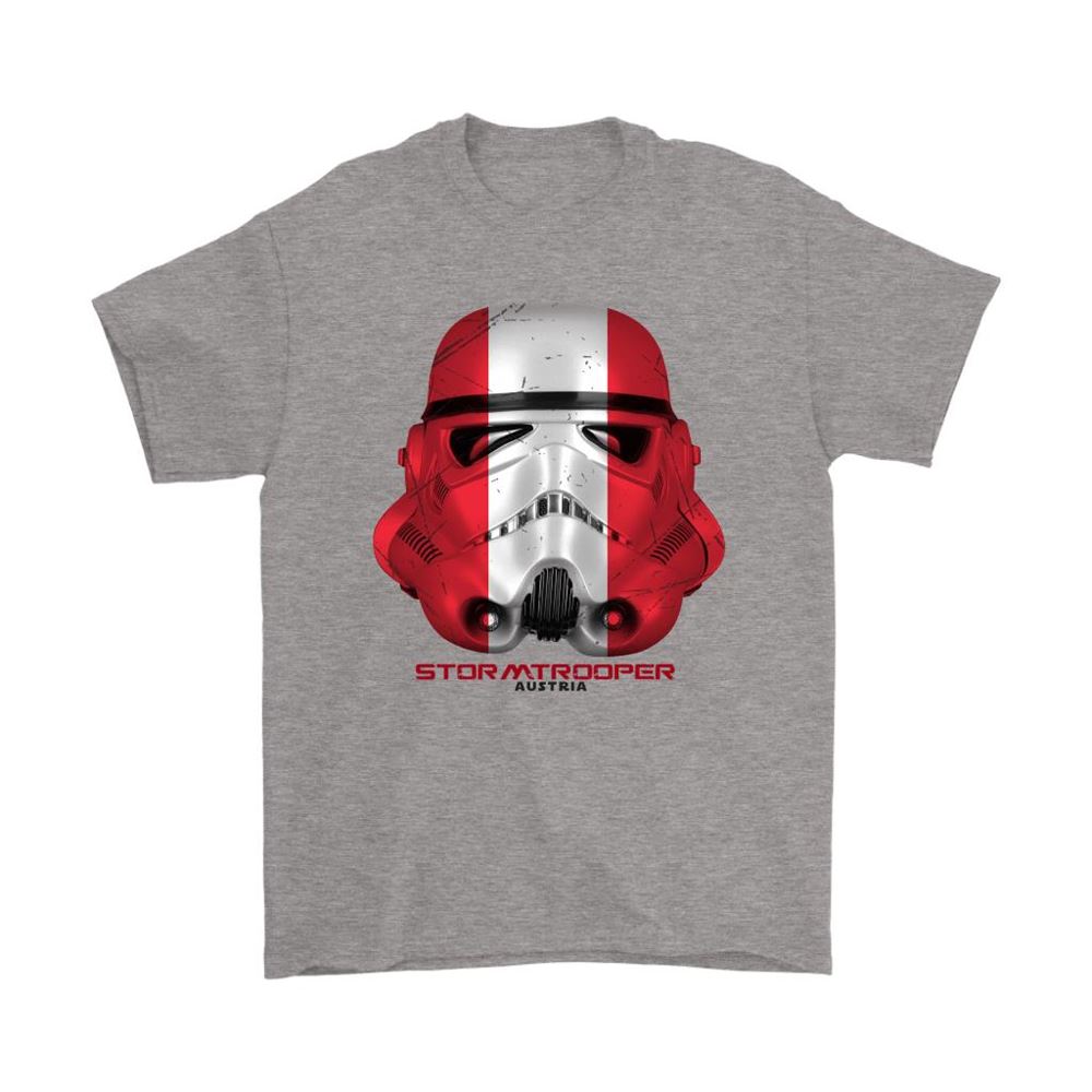 Star Wars Stormtrooper Mask Paint The Austria Flag Shirts