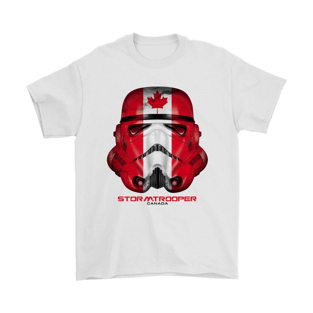 Star Wars Stormtrooper Mask Paint The Canada Flag Shirts