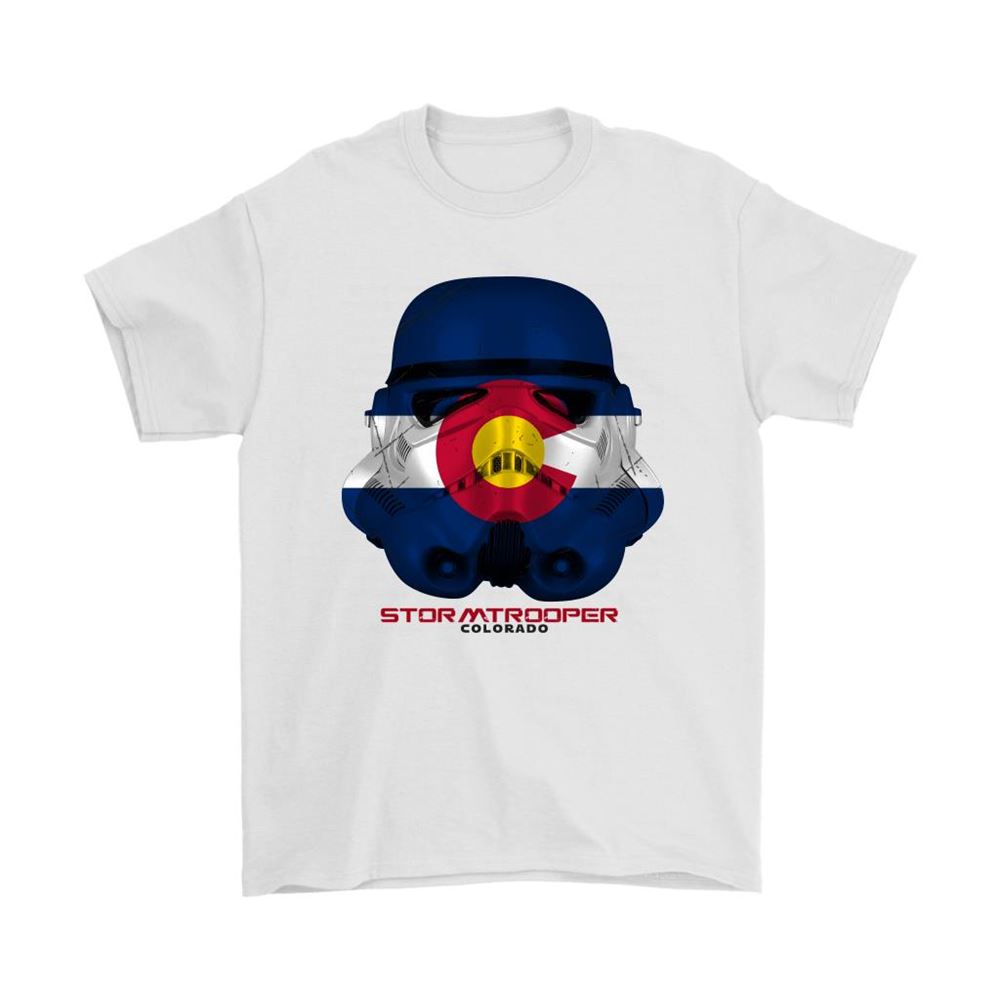 Star Wars Stormtrooper Mask Paint The Colorado Flag Shirts