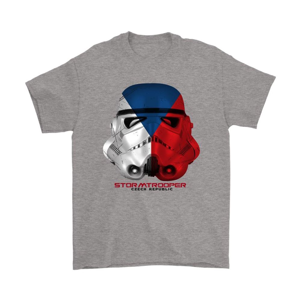 Star Wars Stormtrooper Mask Paint The Czech Republic Flag Shirts
