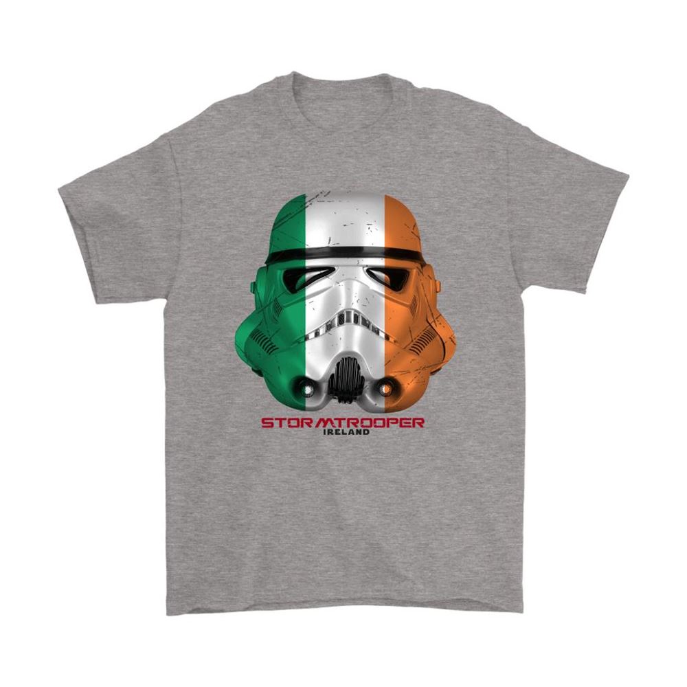 Star Wars Stormtrooper Mask Paint The Ireland Flag Shirts