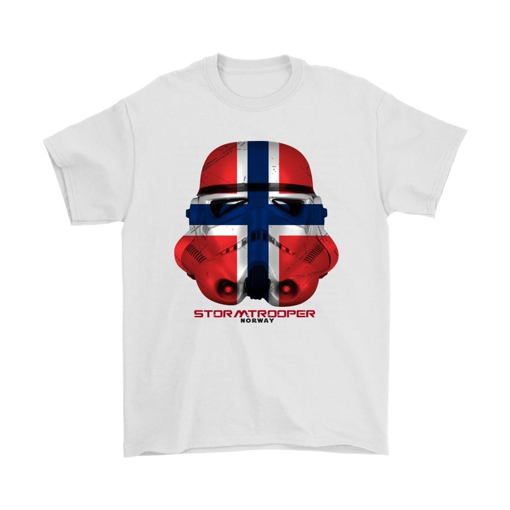 Star Wars Stormtrooper Mask Paint The Norway Flag Shirts