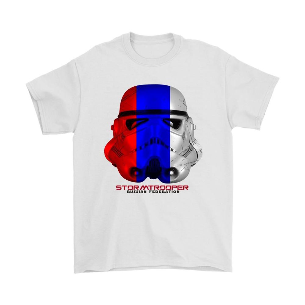 Star Wars Stormtrooper Mask Paint The Russian Federation Flag Shirts