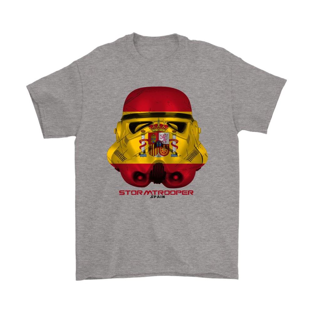 Star Wars Stormtrooper Mask Paint The Spain Flag Shirts