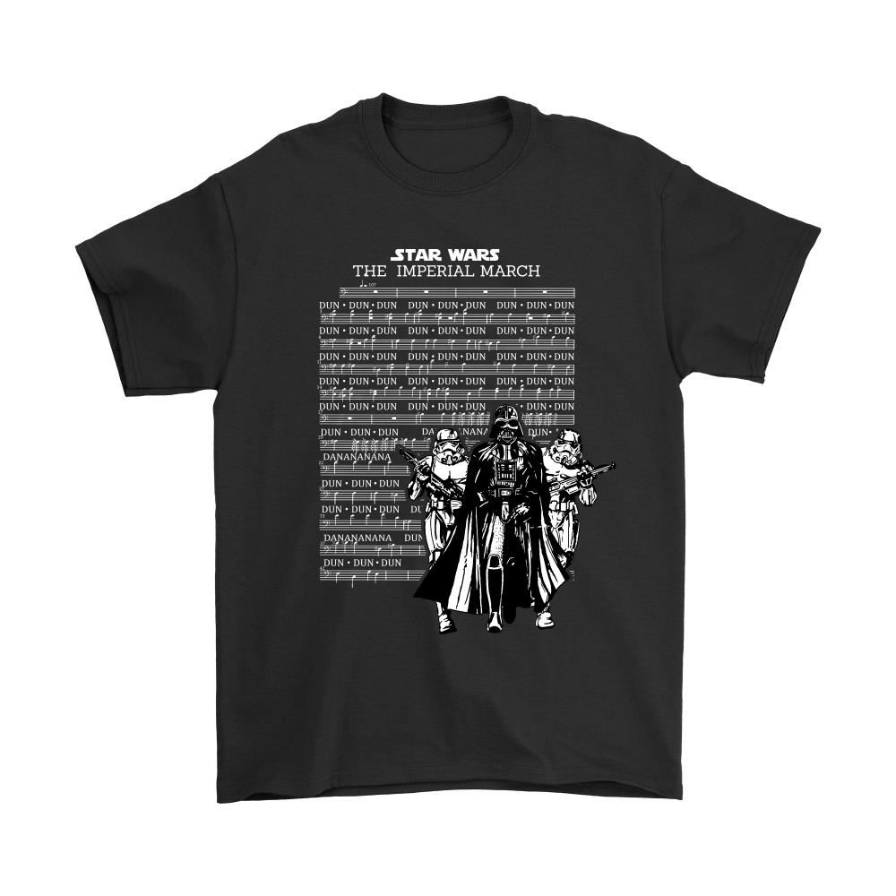 Star Wars The Imperial March Music Sheet Darth Vader Shirts