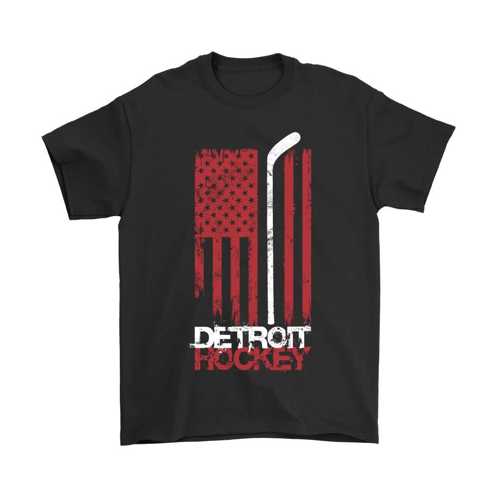 States Of Detroit Hockey American Flag Shirts