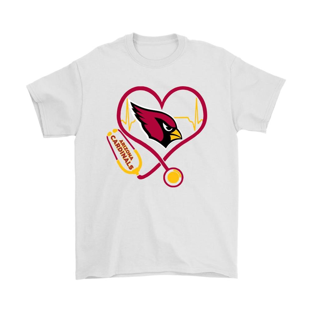 Stethoscope Heartbeat Nurse Symbol Arizona Cardinals Shirts