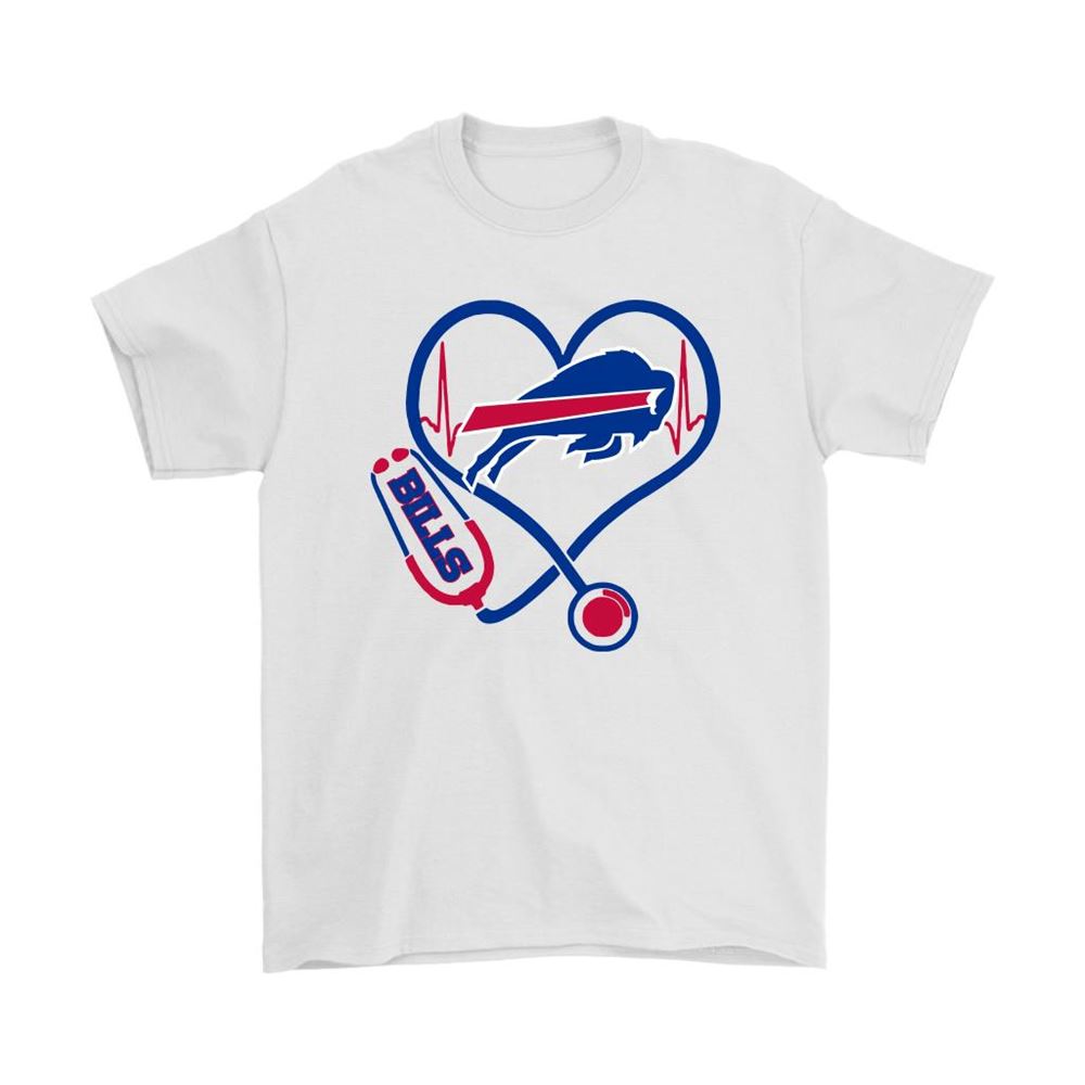 Stethoscope Heartbeat Nurse Symbol Buffalo Bills Shirts